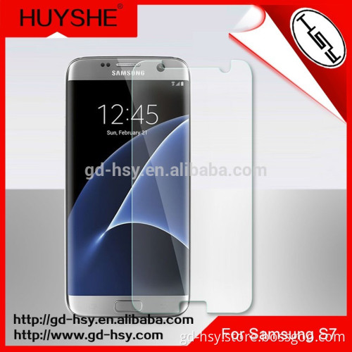 HUYSHE hot selling 0.3mm tempered glass for samsung galaxy S7 screen protector